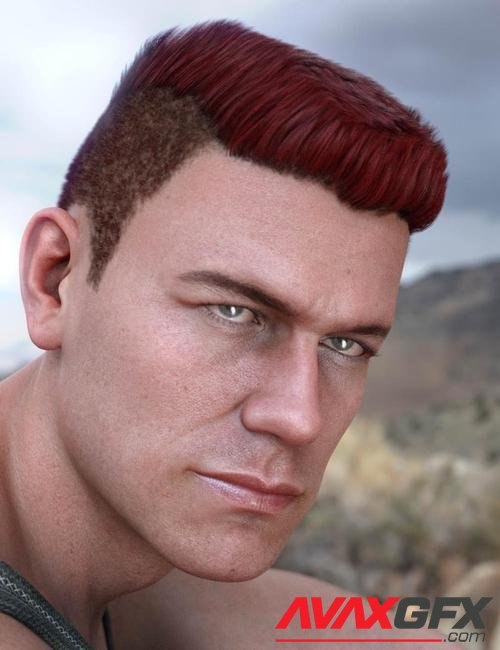 Derek Hair for Genesis 8 and Genesis 3 Male(s)