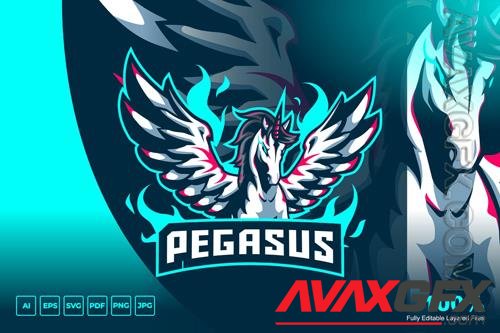 Pegasus Mascot Logo