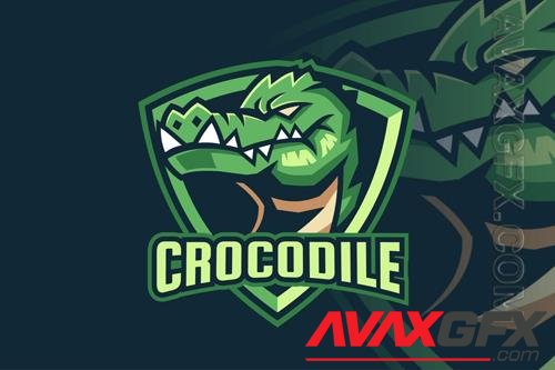 Green Crocodile Logo Design