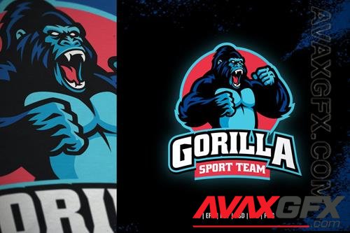 Angry Gorilla Sport and Esport Mascot Logo
