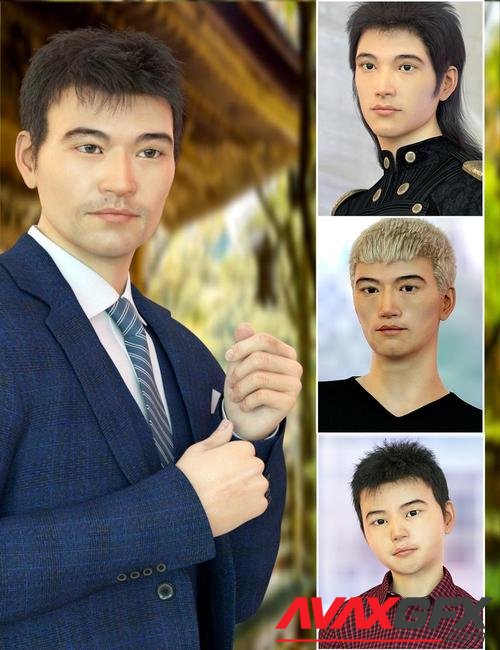 East Asian Men for Genesis 8 Male