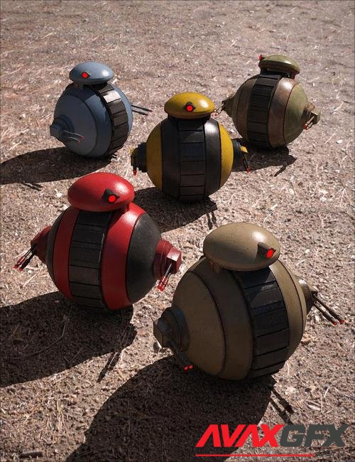 Sci-Fi Mini-Tank Bot