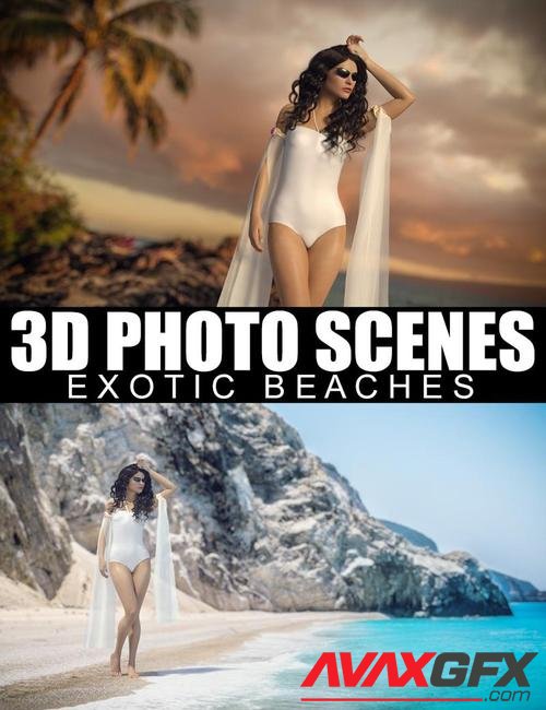 3D Photo Scenes - Exotic Beaches