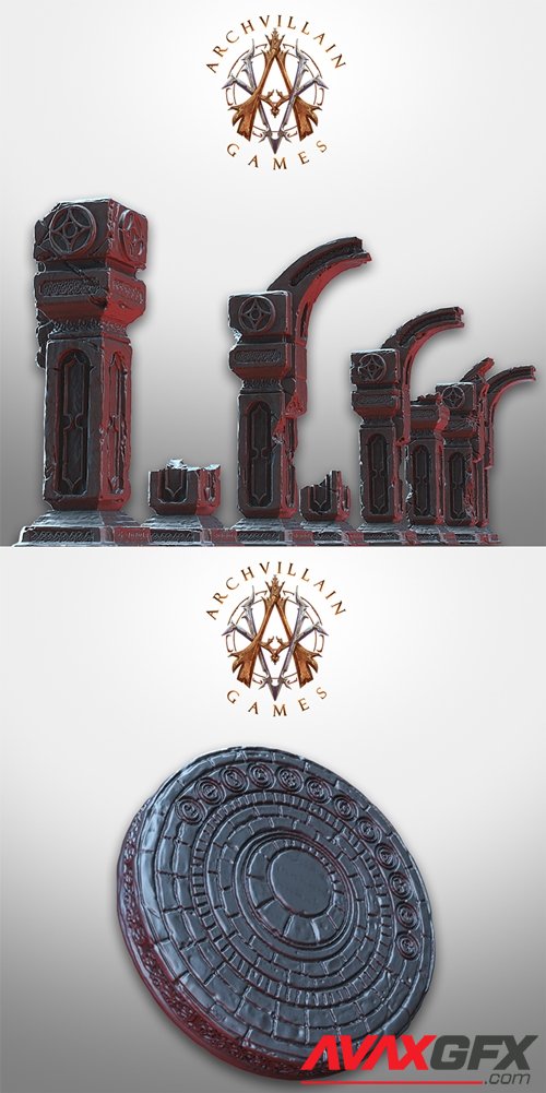 Portal and Pillars – 3D Printable STL