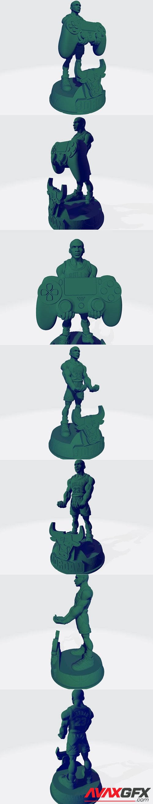 Soporte Joystick Michael jordan – 3D Printable STL