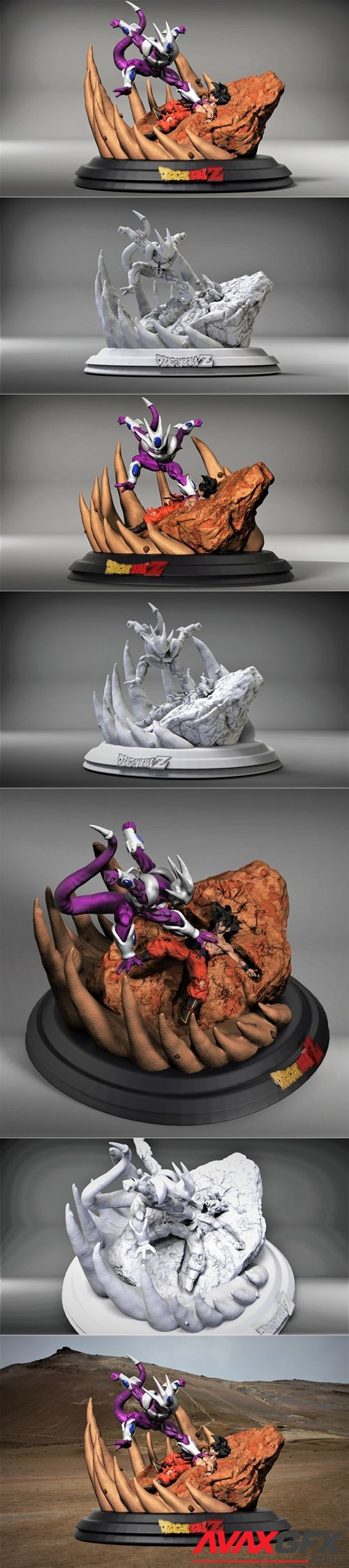 Cooler Vs Goku – 3D Printable STL