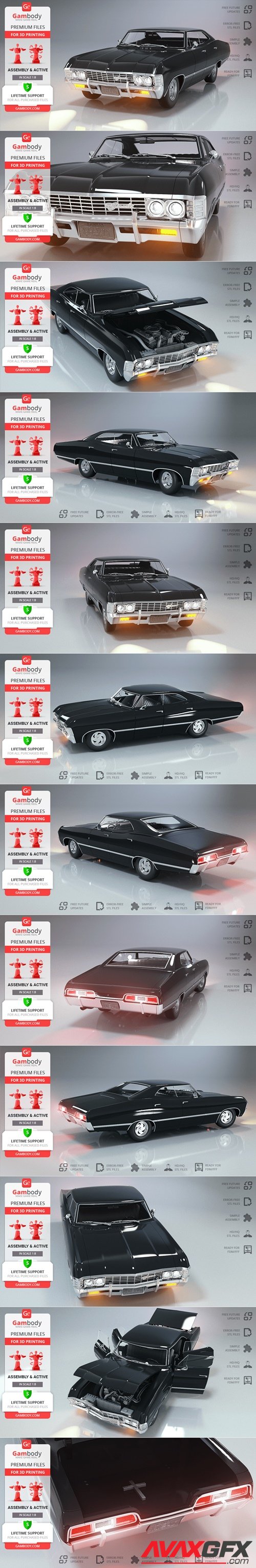 Chevrolet Impala SS 1967 – 3D Printable STL