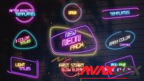 MotionArray – Neon Titles 985390