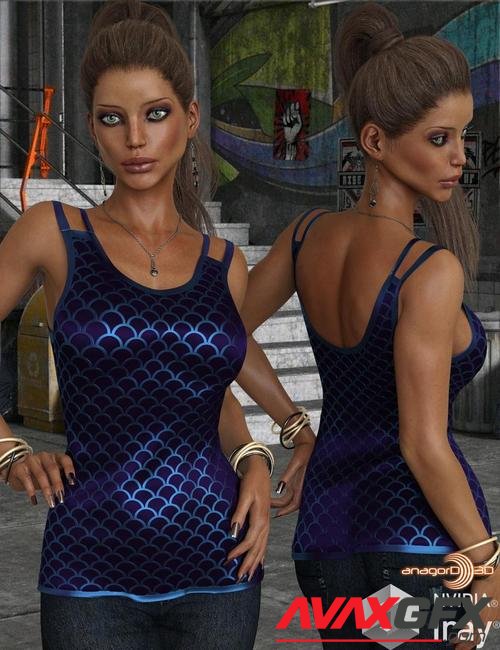 VERSUS - Split Holder Shirt for Genesis 8 Female(s)