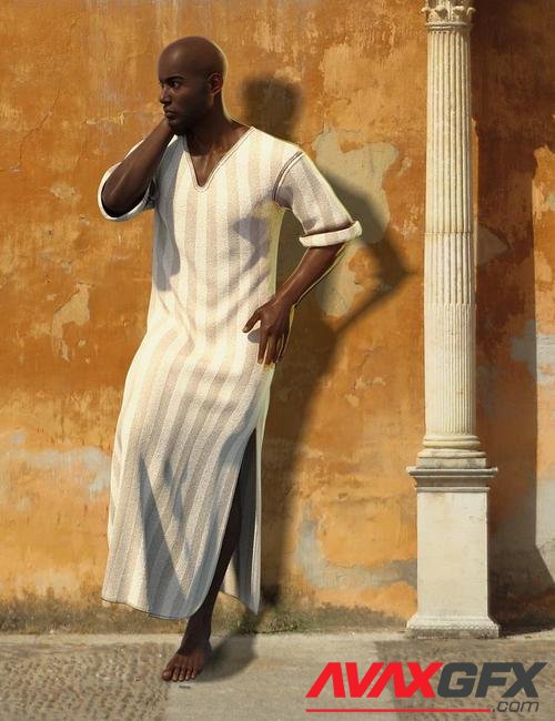 dForce Kaftan for Genesis 8 Male(s)