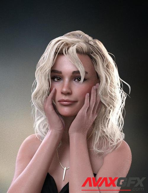 Jenny Wild Summer Hair for Genesis 8 female