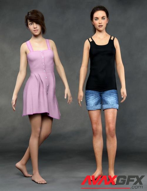 Teen Girls for Genesis 8 Female