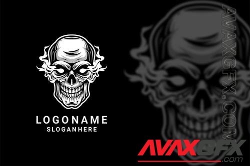 Skull Flame Logo Design