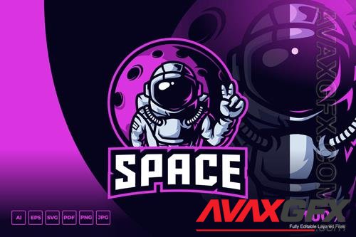 Astronaut Mascot Logo