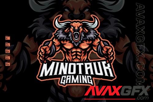 Minotaur Mascot Logo