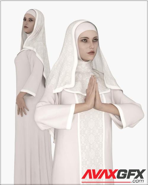 Faxhion - dForce Nun Costume