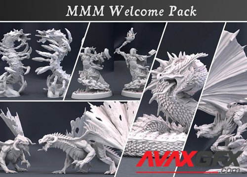 Mini Monster Mayhem Welcome Pack – 3D Printable STL
