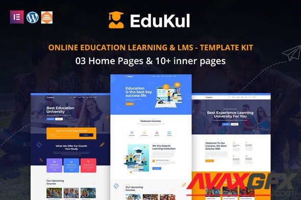 ThemeForest - Edukul v1.0.0 - Online Learning & Education Template Kit - 33956896