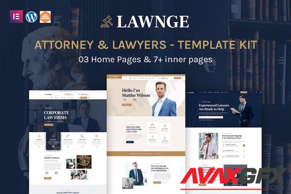 ThemeForest - Lawgne v1.0.0 - Attorney & Lawyers Elementor Template Kit - 33907328