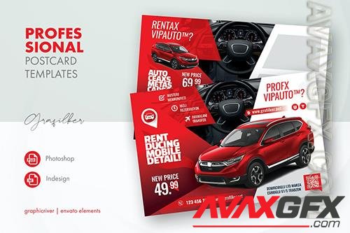 Rent A Car Postcard Templates 78KY66V