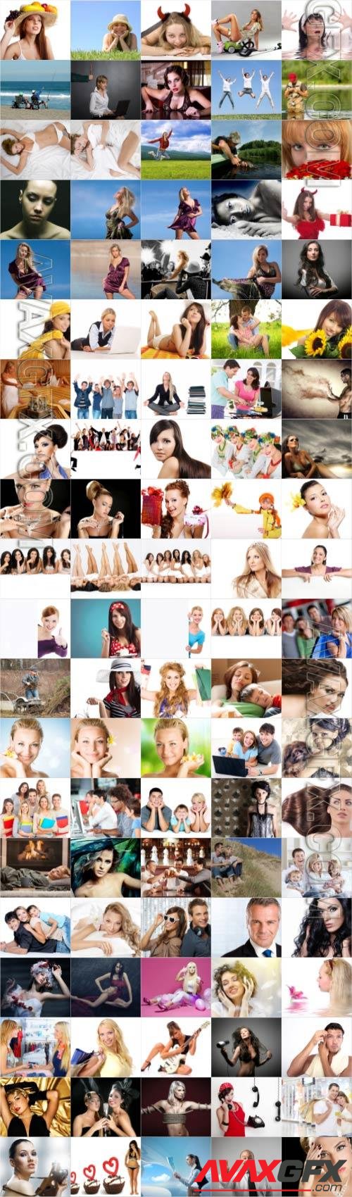 People large selection stock photos
