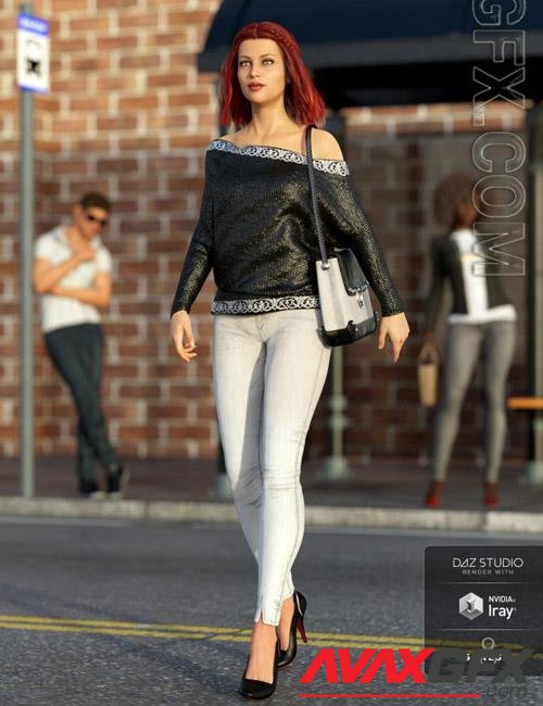 dForce City Limits Outfit for Genesis 8 Female