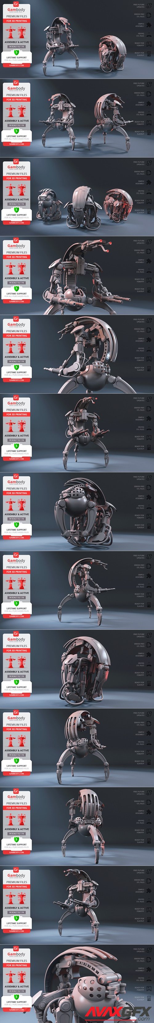 Droideka – 3D Printable STL