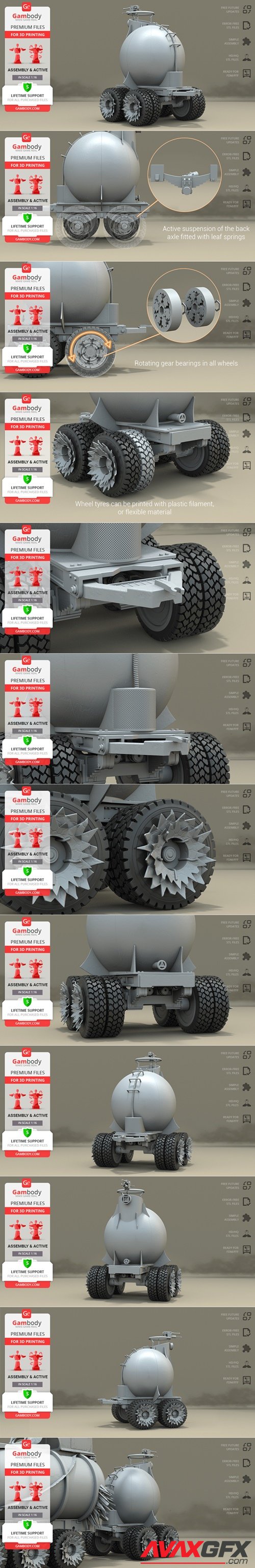 War Rig Fuel Pod – 3D Printable STL