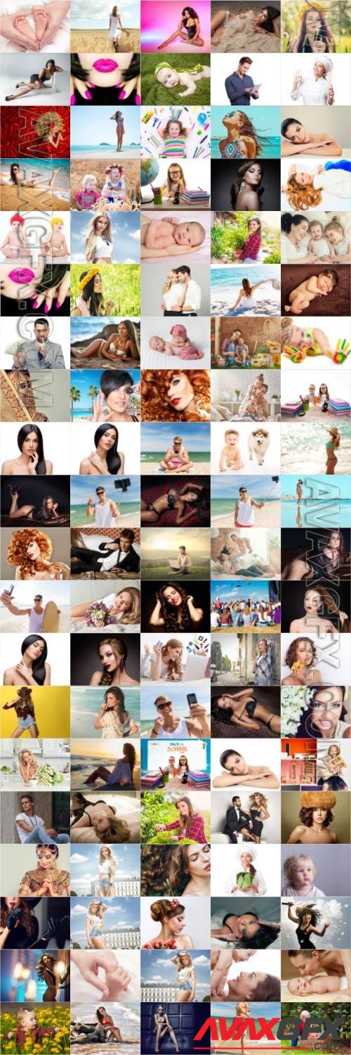 People, men, women, children, stock photo bundle vol 4