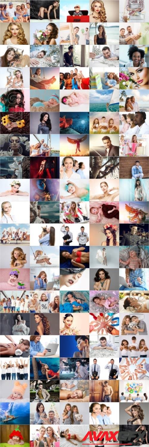 People, men, women, children, stock photo bundle vol 3