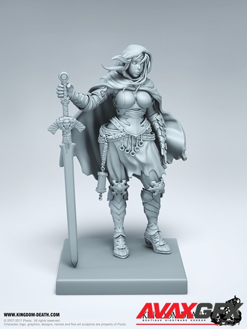 Allison the Twilight Knight – 3D Printable STL