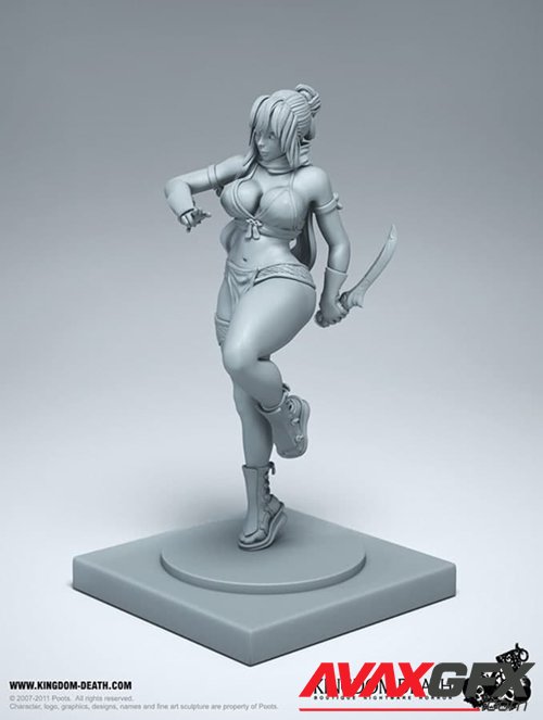 Ninja Girl – 3D Printable STL