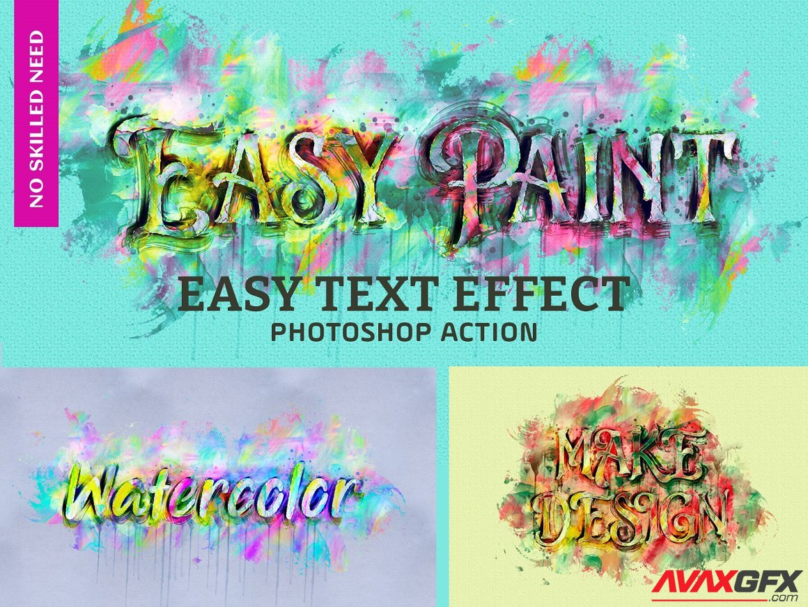 CreativeMarket - Watercolor Text Paint Plugin 6390155