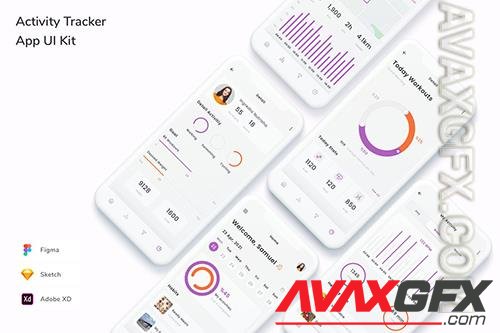 Activity Tracker App UI Kit UHQPKPB