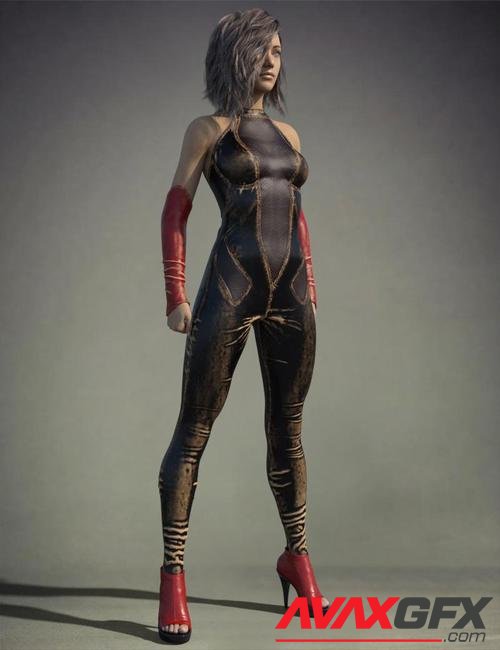COG Leather Suit for Genesis 8 Female(s)