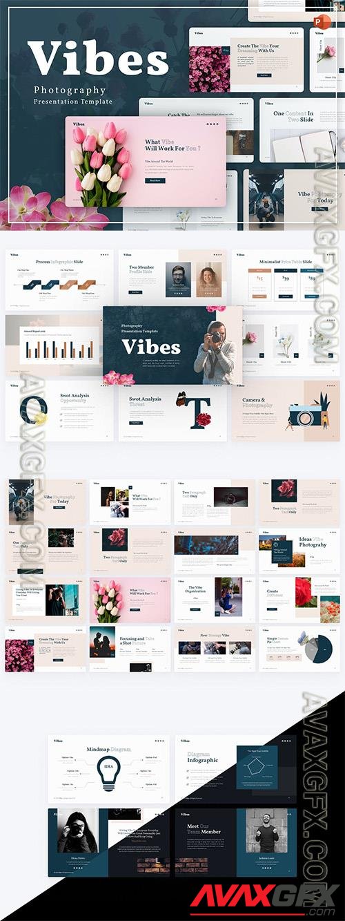 Vibes Photography PowerPoint Template YQKC3BB