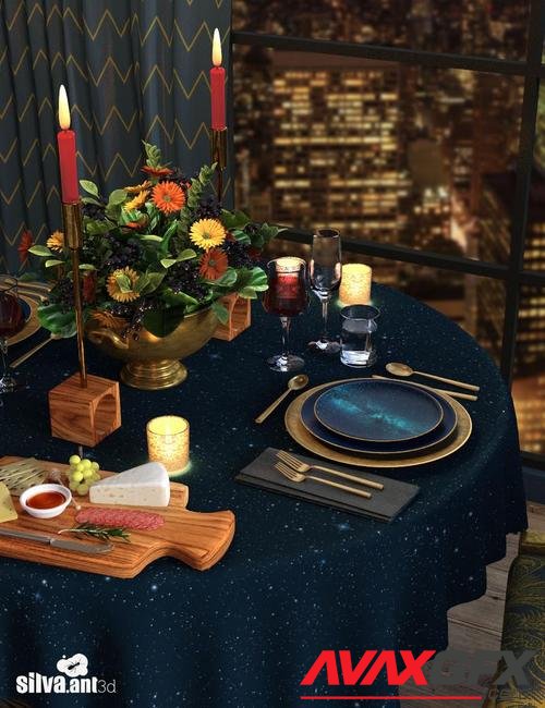 Gilded Night Table Set