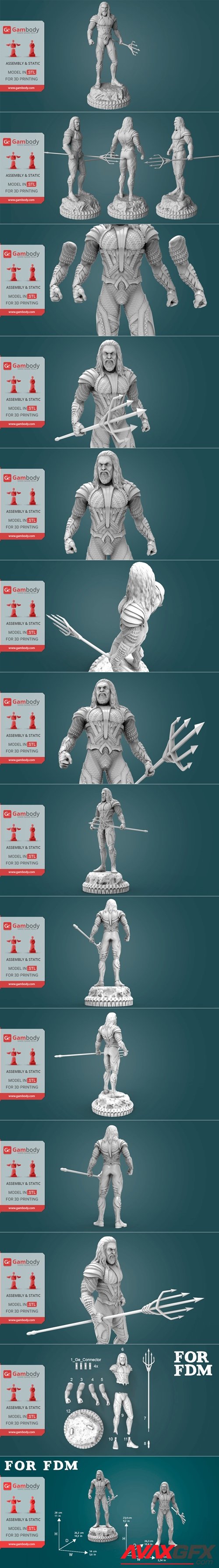 Aquaman – 3D Printable STL