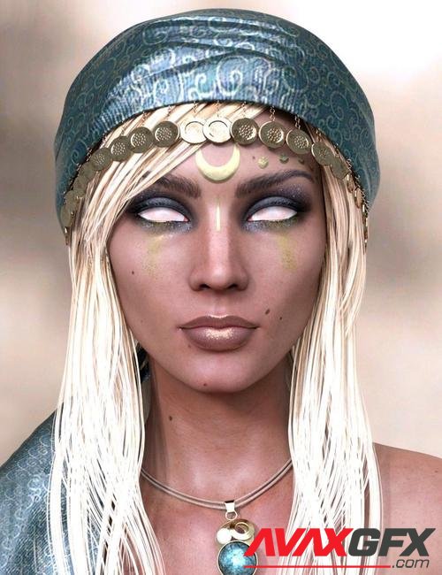 Ruby HD and Headscarf for Genesis 8 Female