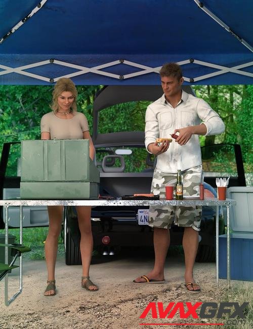 Tailgate Party Poses for Genesis 8