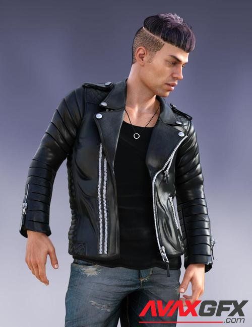 Pop Star Outfit and Hair for Diego 8 and Genesis 8 Male(s)