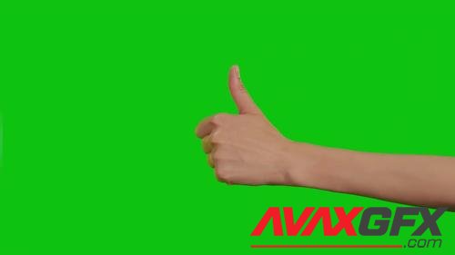 MotionArray – Thumbs Up Against Green Screen 1015101