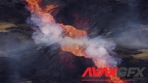 MotionArray – Fagradalsfjall Volcano Erupting 1005368