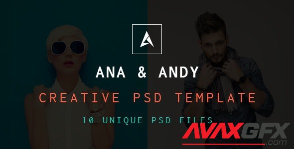 ThemeForest - Andy & Ana v1.0 - Creative PSD Template - 18036352
