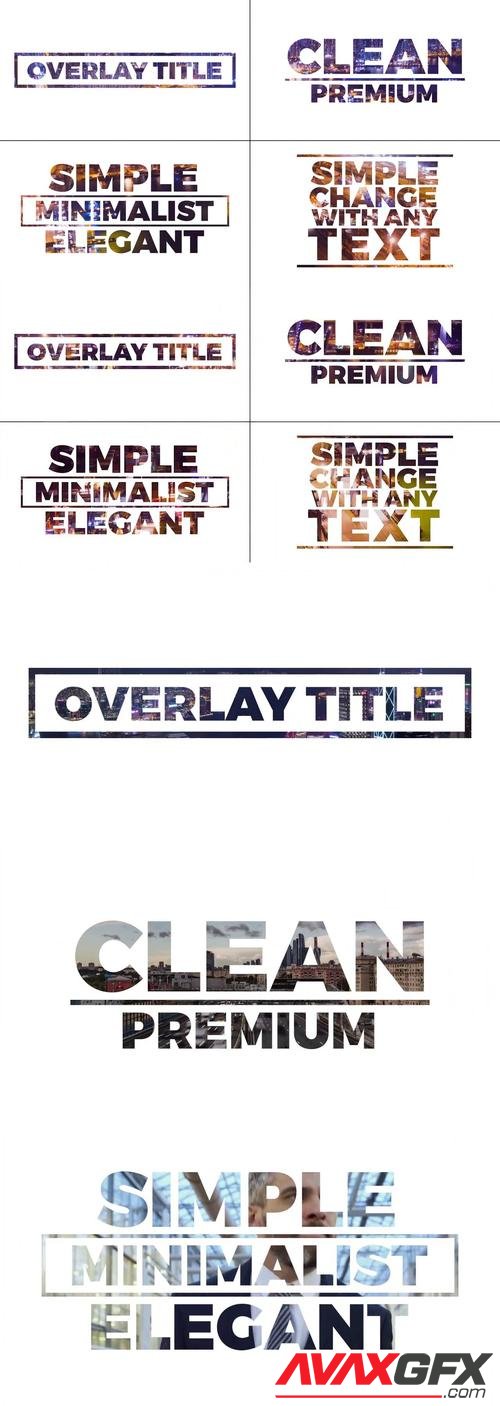 MotionArray – Simple Overlay Titles 1025778