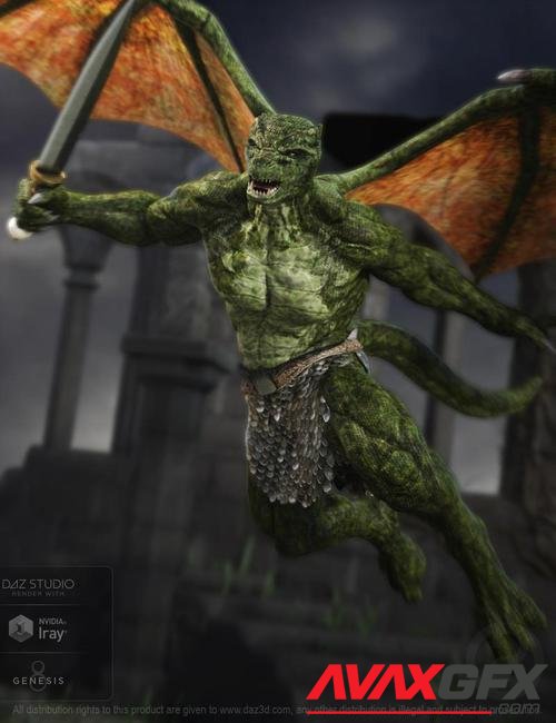 Dragkon for Genesis 8 Male