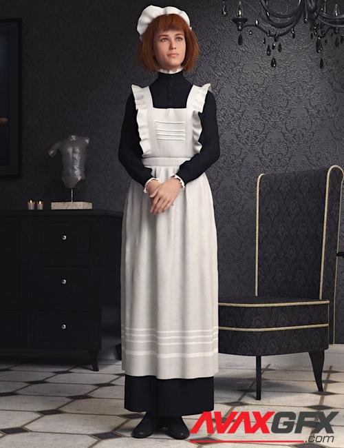 dForce Edwardian Maid Uniform for Genesis 8 Female(s)