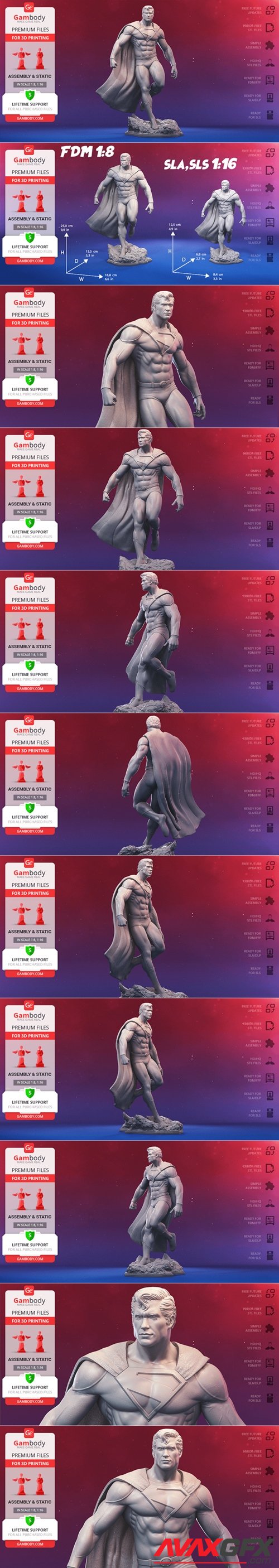 Superman Classic – 3D Printable STL