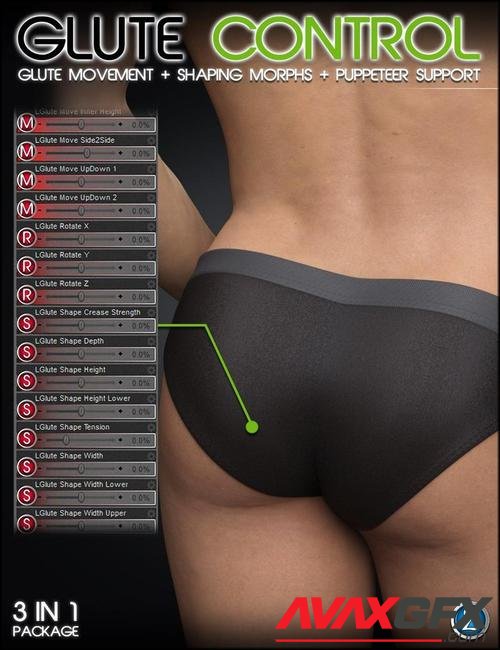 Glute Control for Genesis 3 and 8 Male(s)