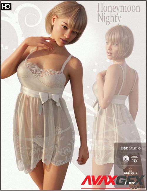 FGHM Nighty & Panty For Genesis 8 Female(s)